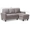 Baxton Studio Greyson Modern Light Grey Upholstered Reversible Sectional Sofa 144-8757 - alternate 2